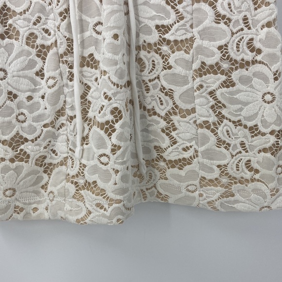 Venus creamy white lace top with criss cross tie front detail romantic - Picture 6 of 12